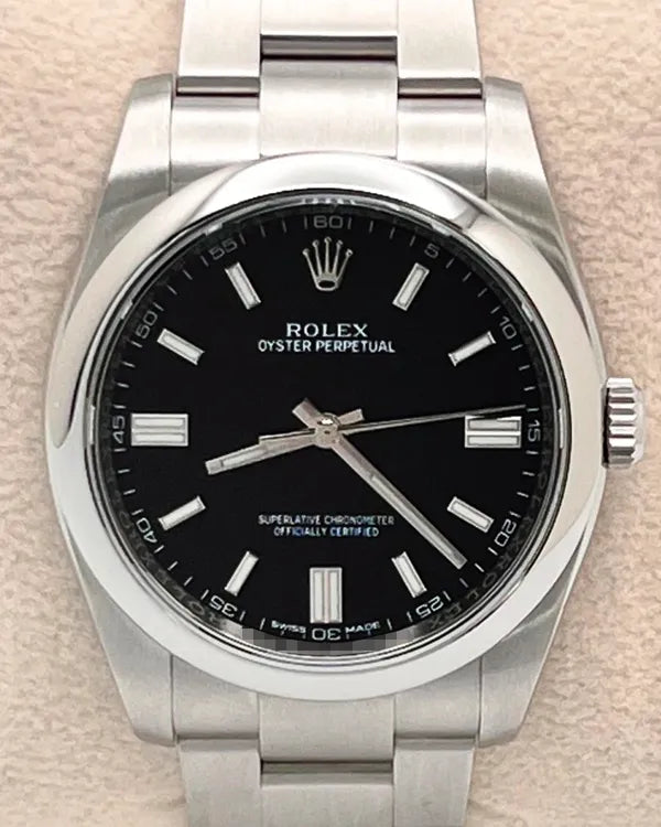 Rolex Oyster Perpetual 36MM Black Dial Oyster Bracelet (126000)
