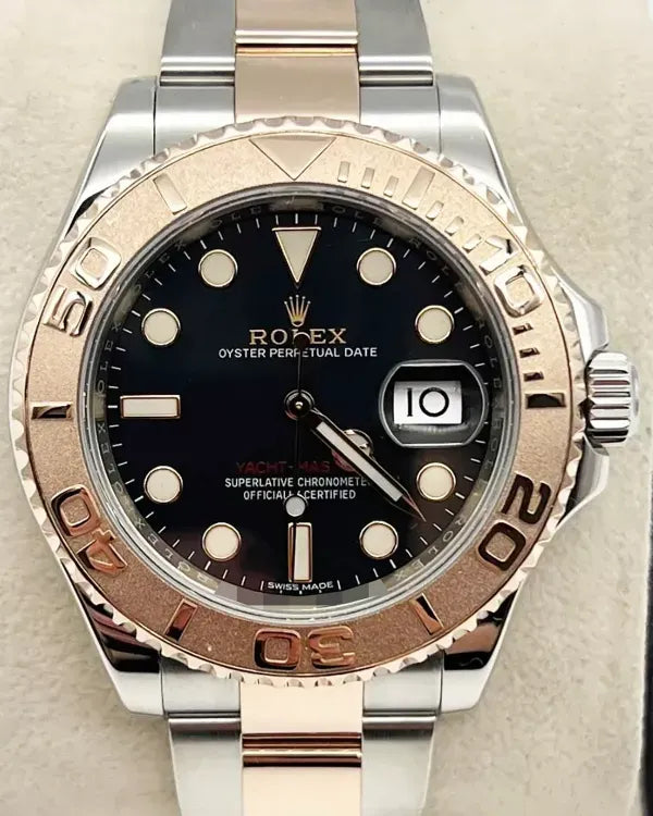 2018 Rolex Yacht-Master 40MM Black Dial Two-Tone Oyster Bracelet (116621)