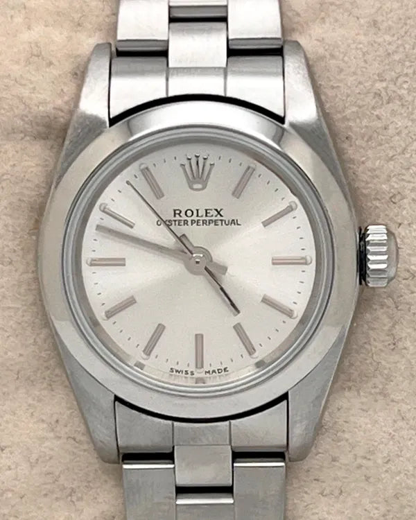 Rolex Oyster Perpetual 24MM Silver Dial Oyster Bracelet (76080)