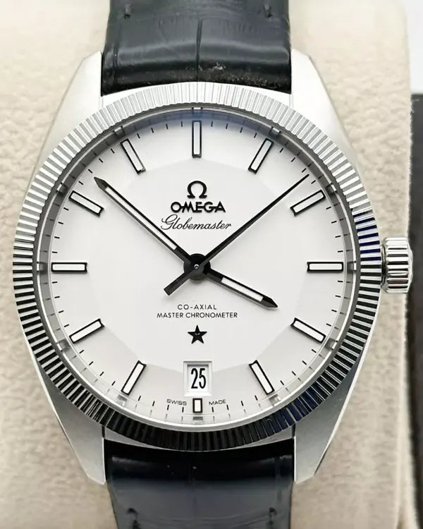 2018 Omega Globemaster Constellation 39MM Silver Dial Leather Strap (130.33.39.21.02.001)