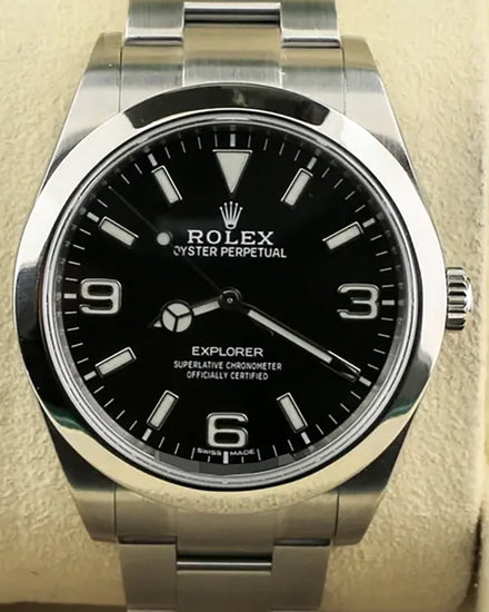 Rolex Explorer 39MM "MK2" Black Dial Oyster Bracelet (214270)