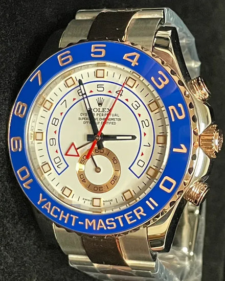 2016 Rolex Yacht-Master II 44MM White Dial Two-Tone Oyster Bracelet (116681)