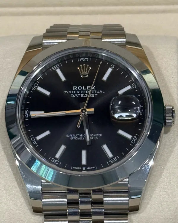 2025 Rolex Datejust 41MM Black Dial Jubilee Bracelet (126300)