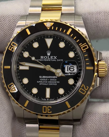 2025 Rolex Submariner Date 41MM Black Dial Two-Tone Oyster Bracelet (126613LN)