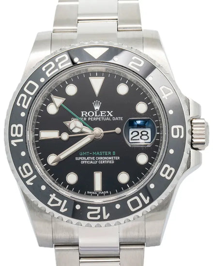 Rolex GMT-Master II 40MM Black Dial Oyster Bracelet (116710)