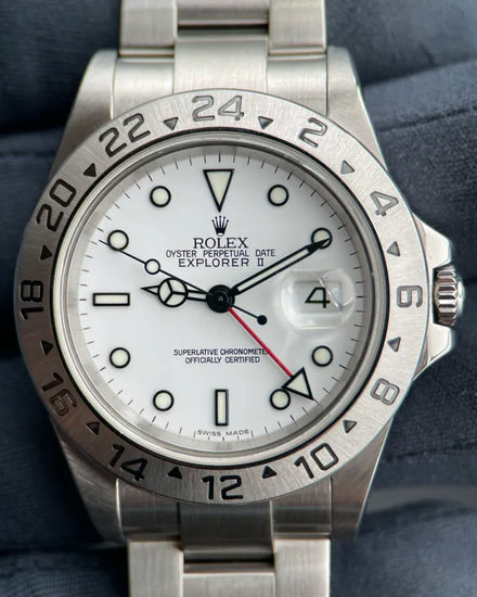 Rolex Explorer II "Polar" 40MM White Dial Oyster Bracelet (16570)