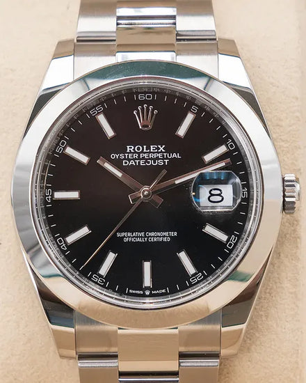 2024 Rolex Datejust 41MM Black Dial Oyster Bracelet (126300)