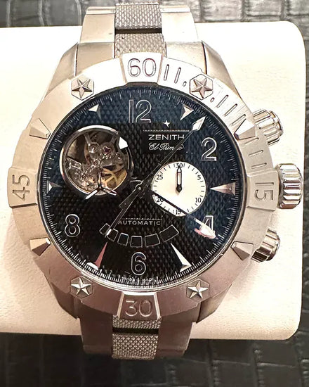 Zenith Defy Classic Open El Primero 46MM Black Dial Steel Bracelet (03.0526.4021)