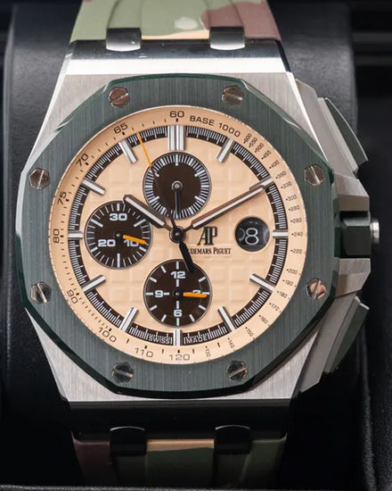 Audemars Piguet Royal Oak Offshore 44MM Champagne Dial Rubber Strap (26400SO.OO.A054CA.01)