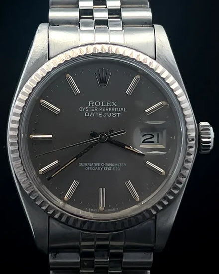 1984 (8.3 Mil. Serial) Rolex Datejust 36MM Grey Dial Jubilee Bracelet (16014)