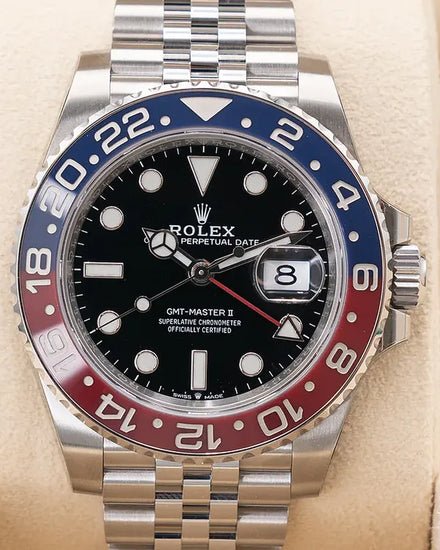 2022 Rolex GMT-Master II "Pepsi" 40MM Black Dial Jubilee Bracelet (126710BLRO)