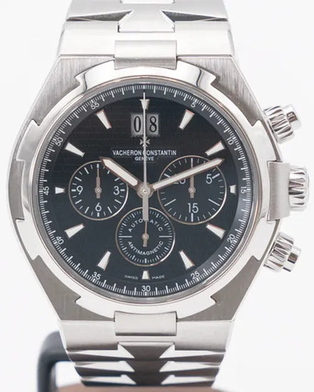 Vacheron Constantin Overseas Chronograph 42MM Black Dial Steel Bracelet (49150/B01A-9097)