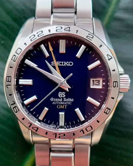 2012 Rare Grand Seiko Automatic GMT "10th Anniversary" L.E. 39.2MM Blue Dial Steel Bracelet (SBGM029)
