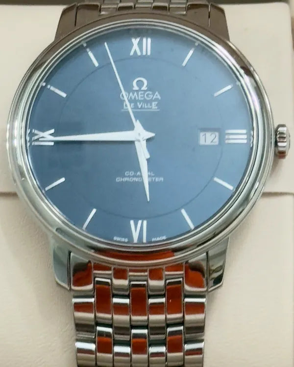 2023 Omega De Ville Prestige 39.5MM Blue Dial Steel Bracelet (424.10.40.20.03.001)