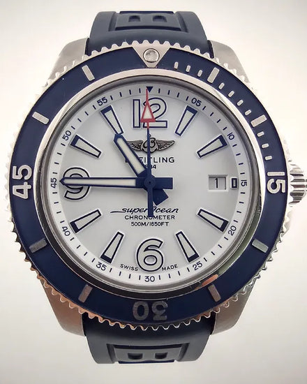 2020 Breitling Superocean 42MM White Dial Rubber Strap (A17366D81A1S1)