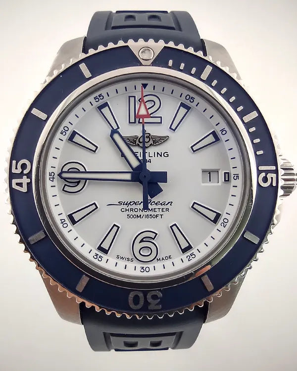 2020 Breitling Superocean 42MM White Dial Rubber Strap (A17366D81A1S1)