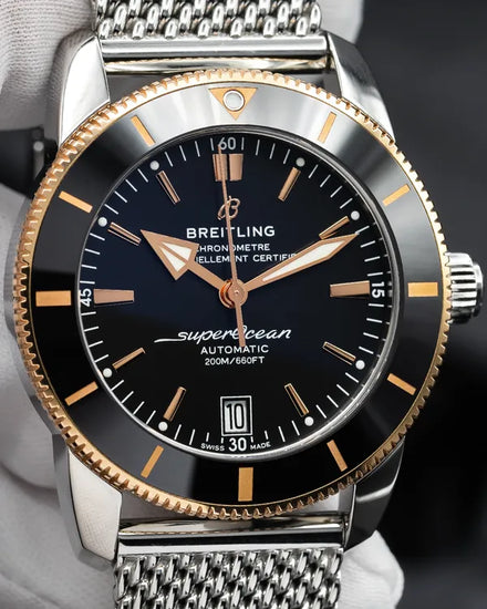 2022 Breitling Superocean Heritage B20 42MM Black Dial Steel Bracelet (UB2010121B1S1)