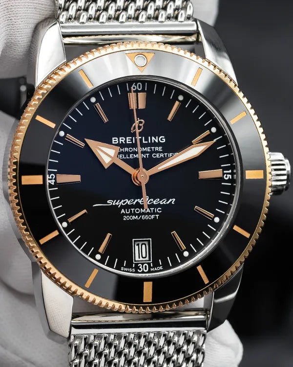 2022 Breitling Superocean Heritage B20 42MM Black Dial Steel Bracelet (UB2010121B1S1)