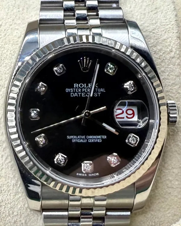 Rolex Datejust 36MM Black Dial Jubilee Bracelet (116234)