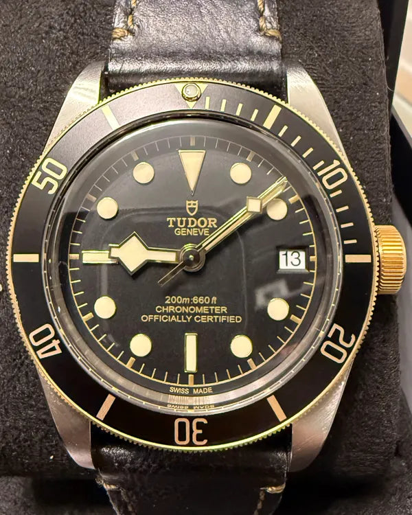 2022 Tudor Black Bay S&G 41MM Black Dial Leather Strap (79733N)