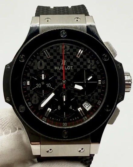 Hublot Big Bang Chronograph 41MM Black Dial Rubber Strap (341.SB.131.RX)