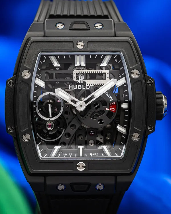 2021 Hublot Spirit Of Big Bang Meca-10 Black Magic 45MM Skeleton Dial Rubber Strap (614.CI.1170.RX)