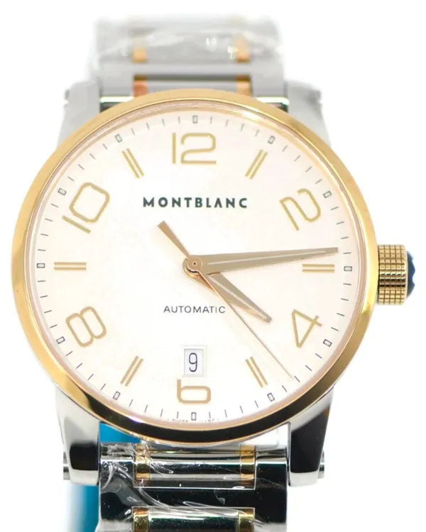 Montblanc Timewalker 39MM Silver Dial Two-Tone Bracelet (106502)