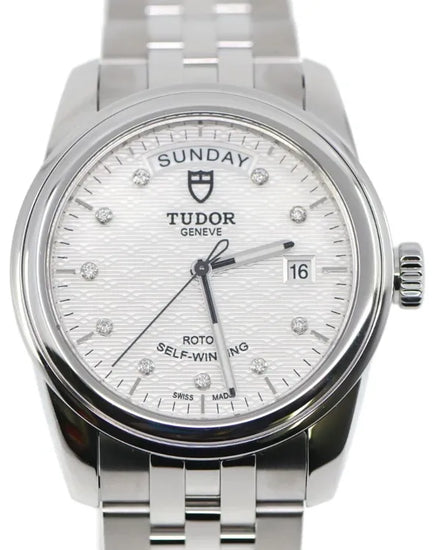 2025 Tudor Glamour Day-Date 39MM Silver Dial Steel Bracelet (56000)