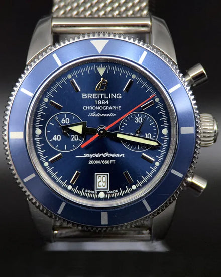 2016 Breitling Superocean Heritage Chronograph 44MM Blue Dial Steel Bracelet (A2337016/C856)