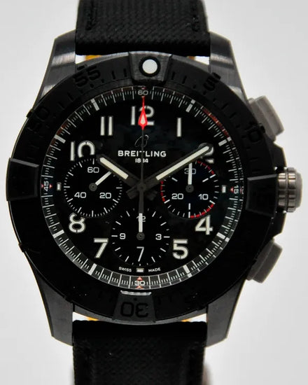2023 Breitling Avenger B01 Night Mission 44MM Black Dial Textile Strap (SB0147101B1X1)