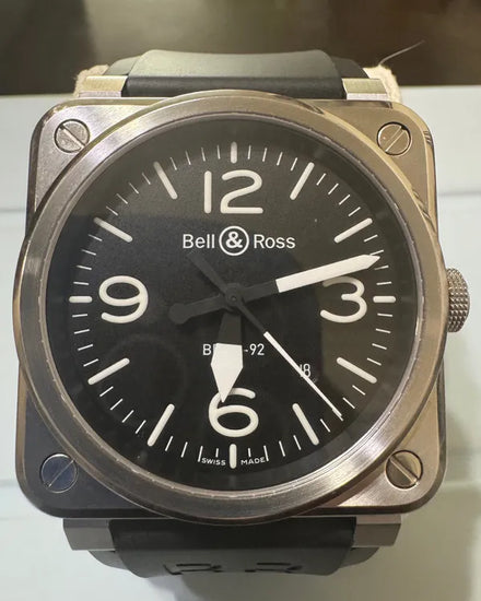 2019 Bell & Ross BR 03-92 42MM Black Dial Rubber Strap (BR0392-BLC-ST)