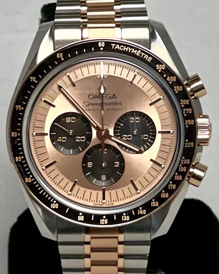 2025 Omega Speedmaster Professional Moonwatch 42MM Rose Gold Dial Two-Tone Bracelet (310.20.42.50.99.001)