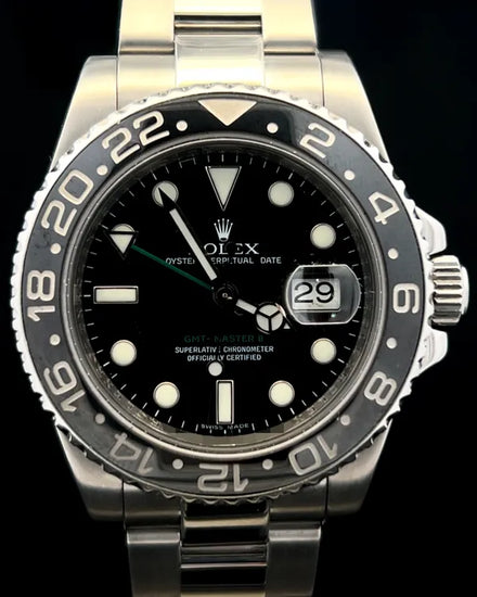 2008 Rolex GMT-Master II 40MM Black Dial Oyster Bracelet (116710LN)