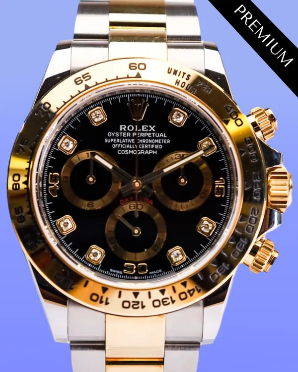 2021 Rolex Cosmograph Daytona 40MM Black Dial Two-Tone Bracelet (116503)