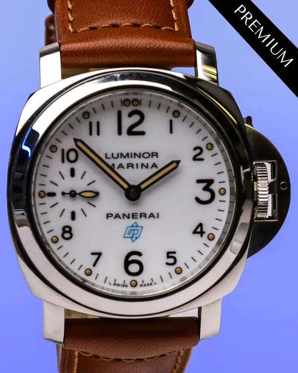 2019 Panerai Luminor Marina 44MM White Dial Leather Strap (PAM00660)