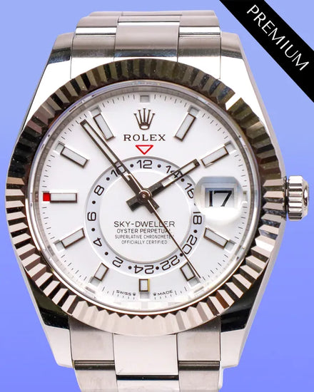 2025 Rolex Sky-Dweller 42MM White Dial Oyster Bracelet (336934)