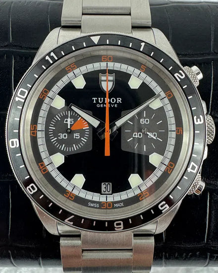 2011 Tudor Heritage Chrono 42MM Grey Dial Steel Bracelet (70330N)