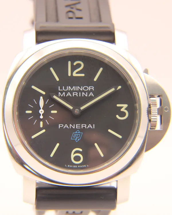 2018 Panerai Luminor Marina 44MM Black Dial Rubber Strap (PAM00777)