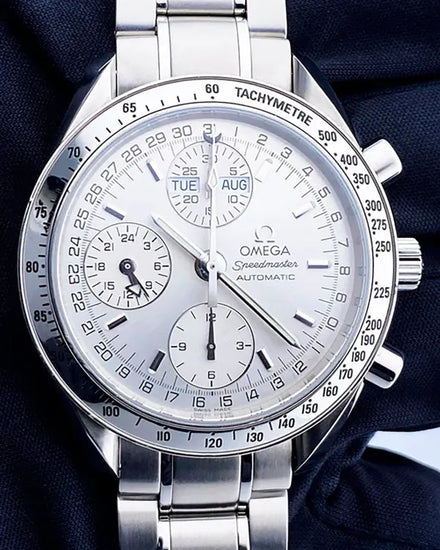 Omega Speedmaster Day Date 39MM Silver Dial Steel Bracelet (3523.30.00)