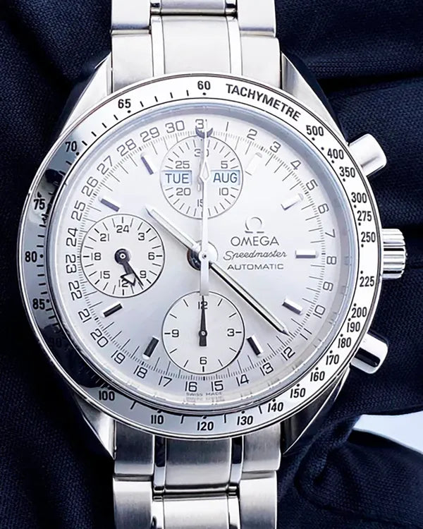 Omega Speedmaster Day Date 39MM Silver Dial Steel Bracelet (3523.30.00)