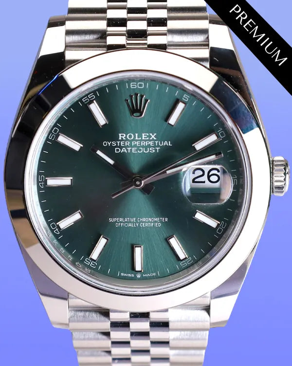 2025 Rolex Datejust 41MM Green Dial Jubilee Bracelet (126300)