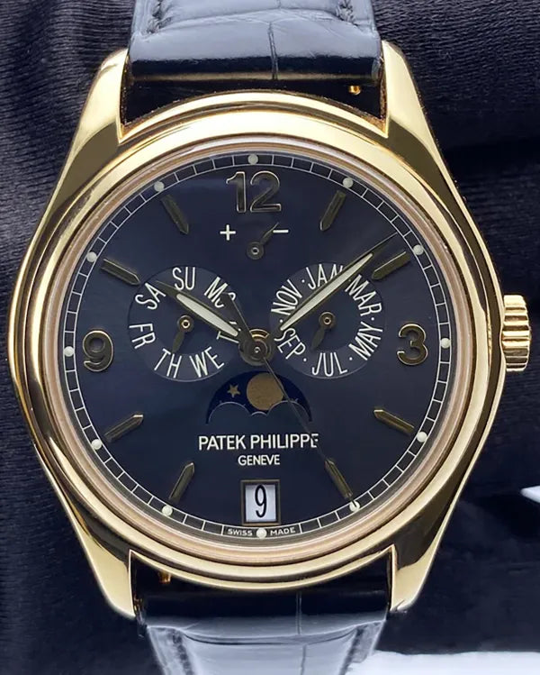 2011 Patek Philippe Annual Calendar 39MM Grey Dial Leather Strap (5146J-010)