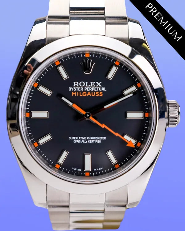 2011 Rolex Milgauss 40MM Black Dial Oyster Bracelet (116400)