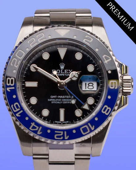 2016 Rolex GMT-Master II "Batman" 40MM Black Dial Oyster Bracelet (116710BLNR)