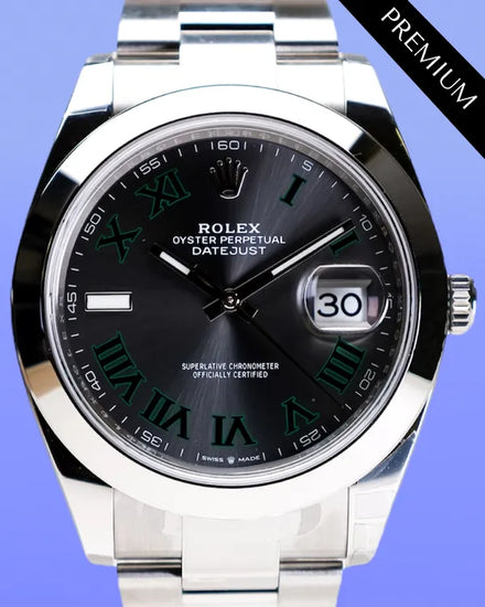 2025 Rolex Datejust "Wimbledon" 41MM Slate Dial Oyster Bracelet (126300)