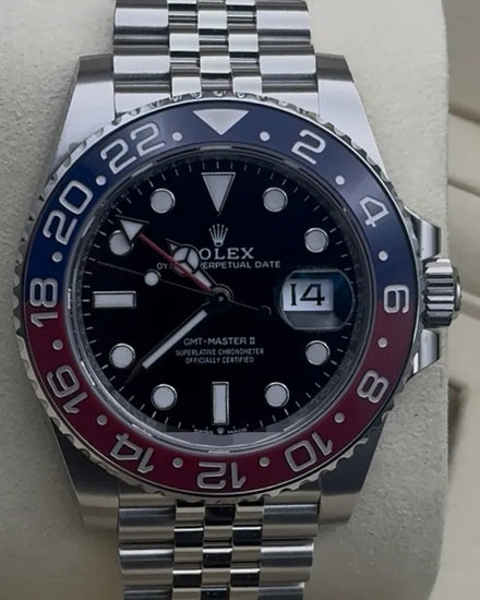 2025 Rolex GMT-Master II "Pepsi" 40MM Black Dial Jubilee Bracelet (126710BLRO)