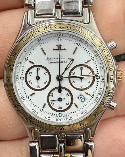 No Reserve - 2000 Jaeger-LeCoultre Heraion 34MM Quartz White Dial Two-Tone Bracelet (115.5.31)