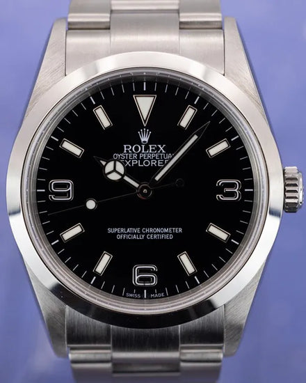 2006 (Z Serial) Rolex Explorer 36MM Black Dial Oyster Bracelet (114270)