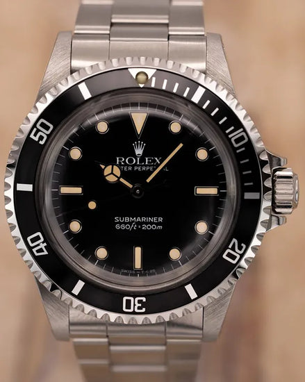 1995 (W Serial) Rolex Submariner No Date 40MM Black Dial Oyster Bracelet (5513)