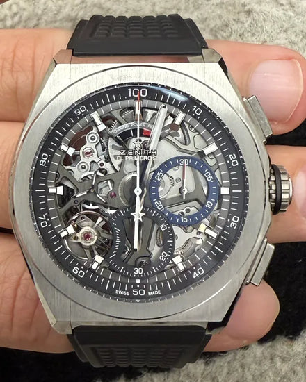 2021 Zenith Defy El Primero 21 44MM Skeleton Dial Rubber Strap (95.9000.9004/78.R782)